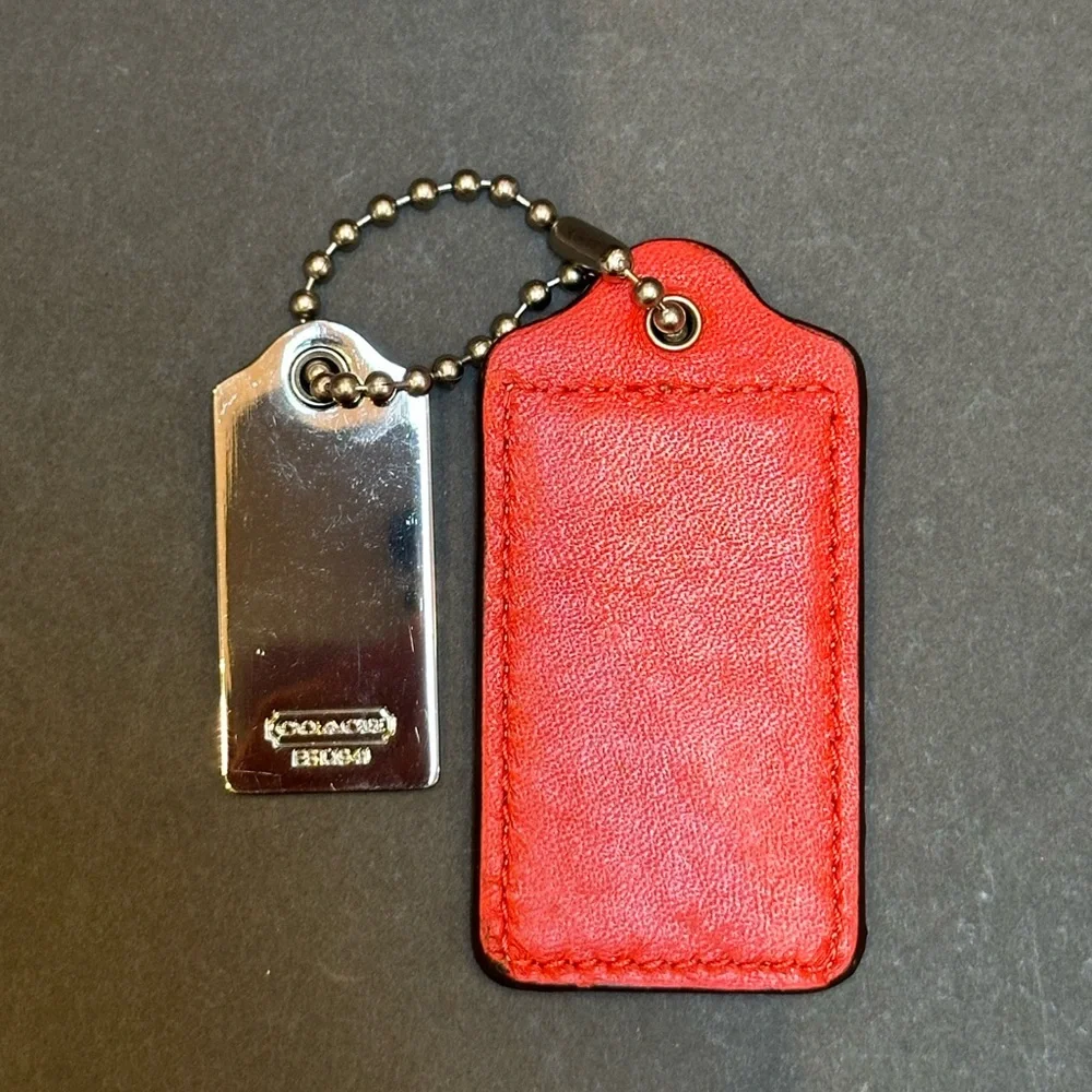 Coach Brown and Red Signature Fall Tote Bag NWOT + leather and metal tags - Picture 12 of 12